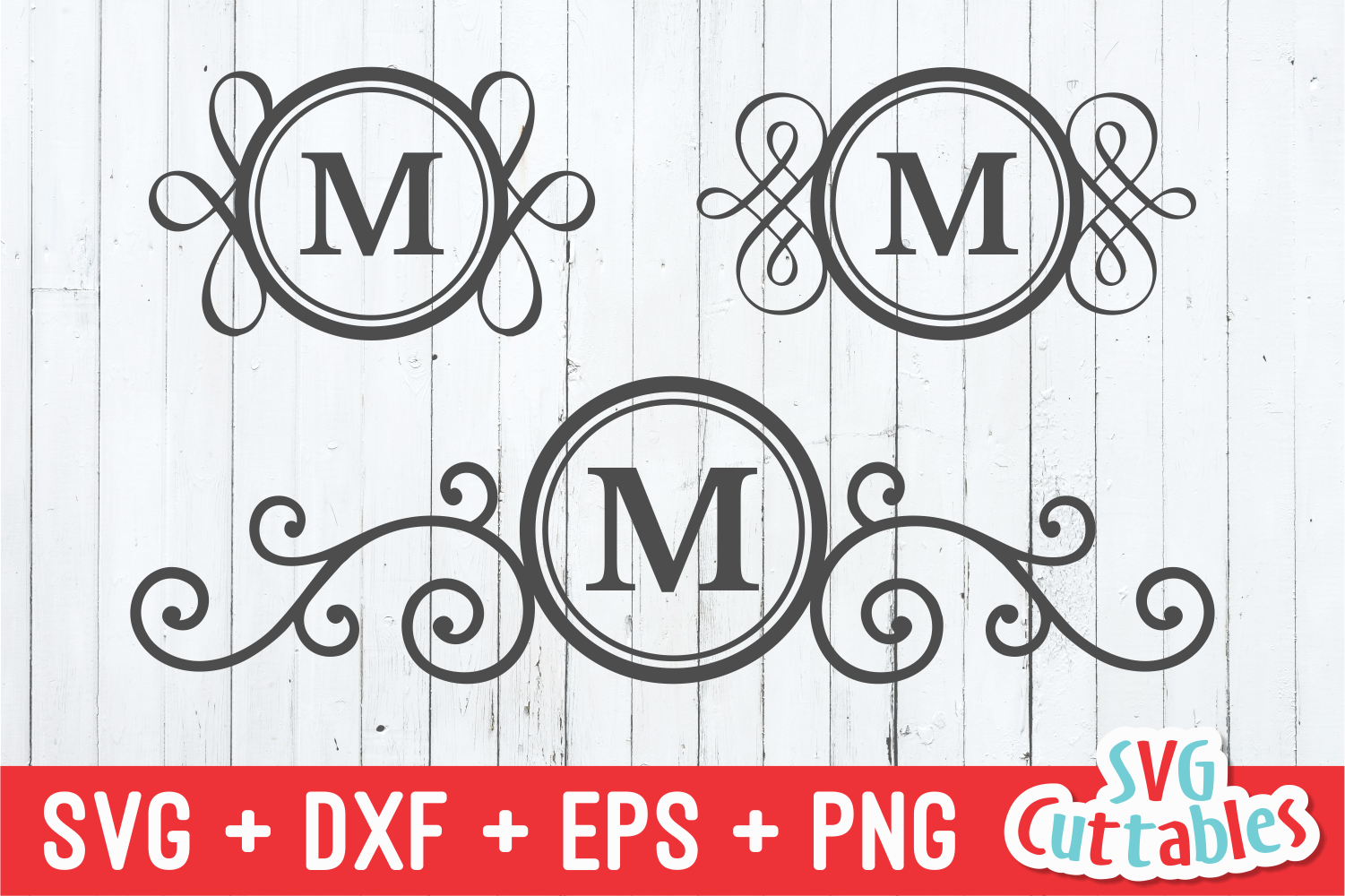 Download Mailbox Monogram frames set of 3 (88329) | Cut Files ...