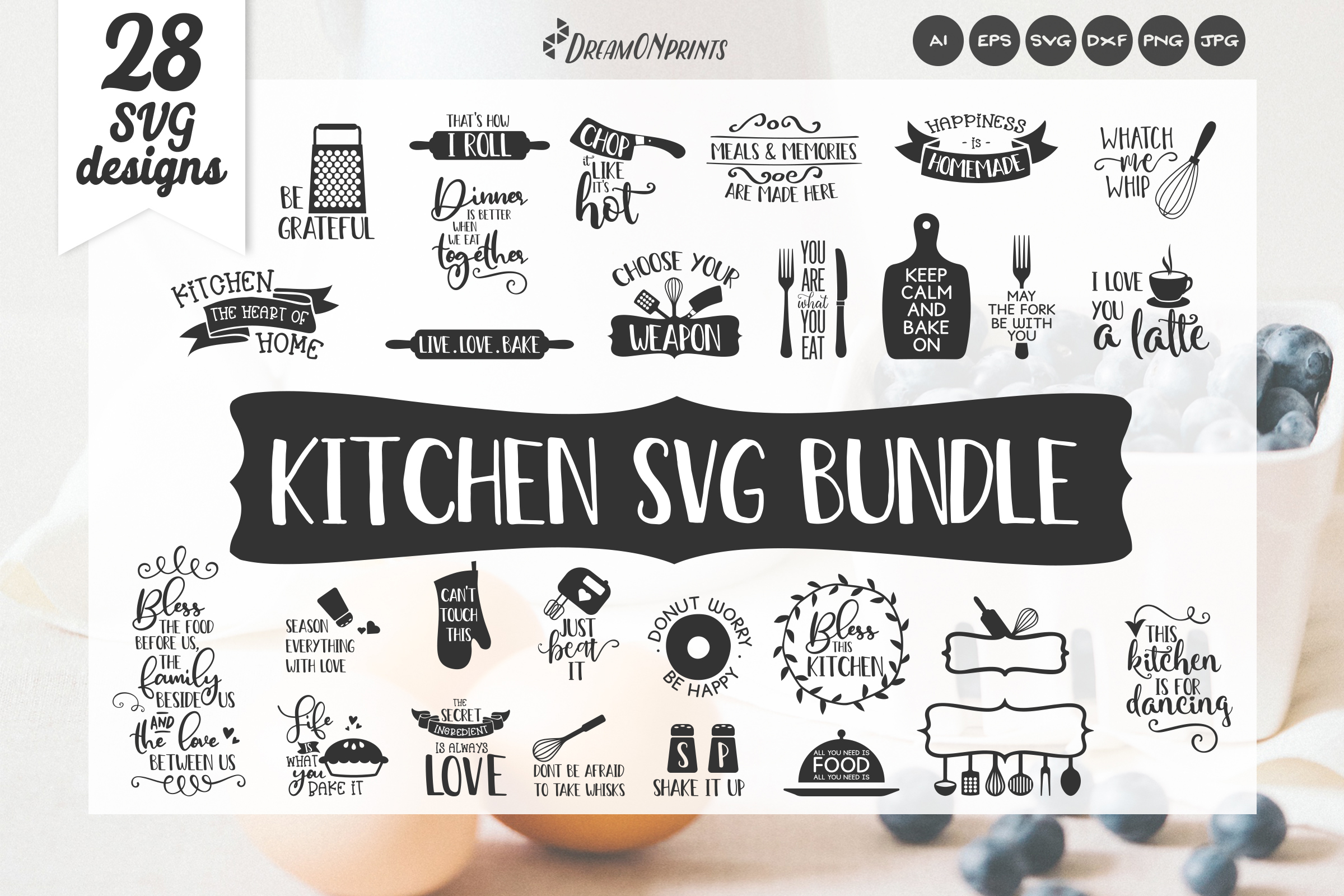 Download Kitchen SVG Bundle - Kitchen Sign Making SVG