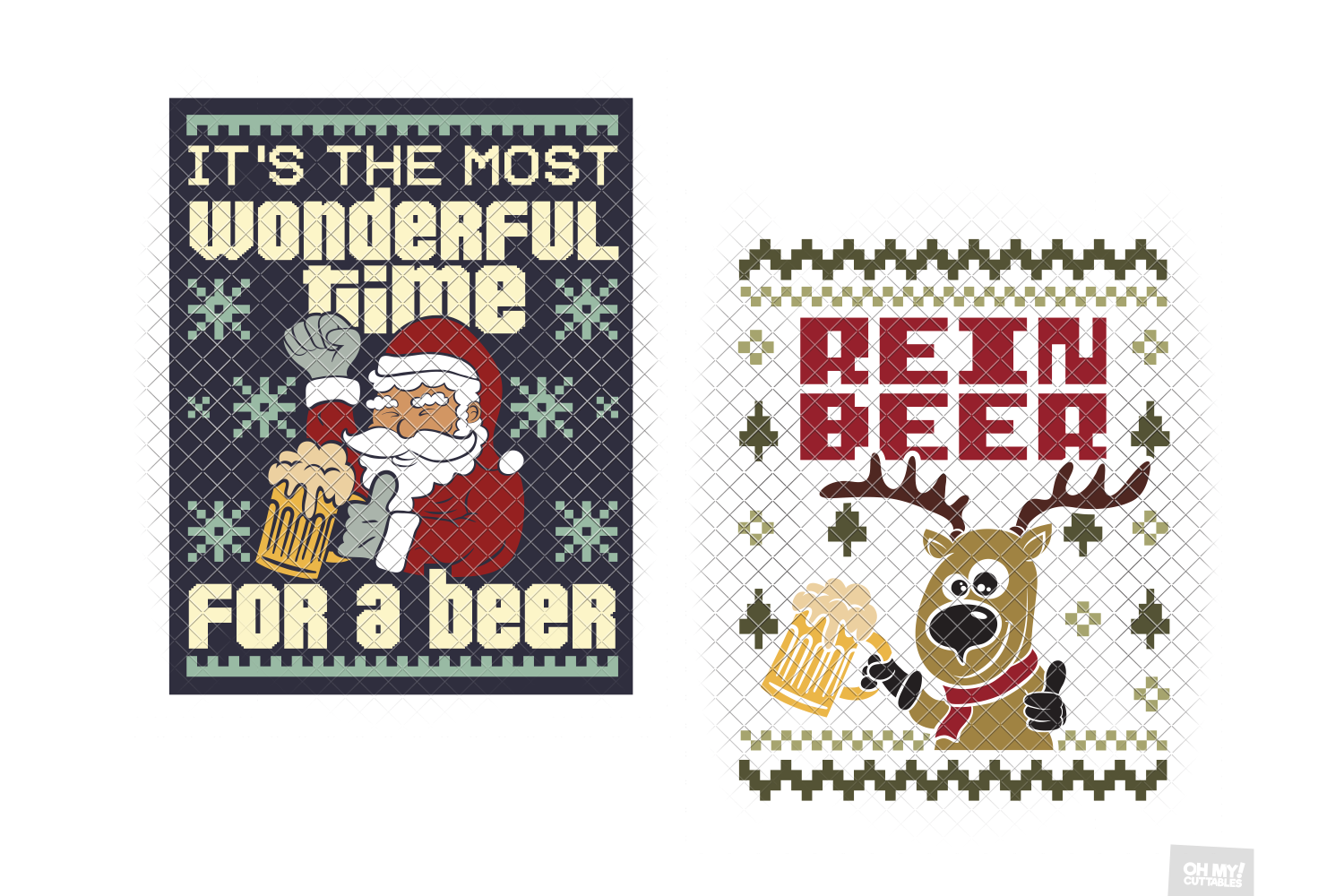 Beer Ugly Christmas Sweater SVG in SVG, DXF, PNG, EPS, JPG