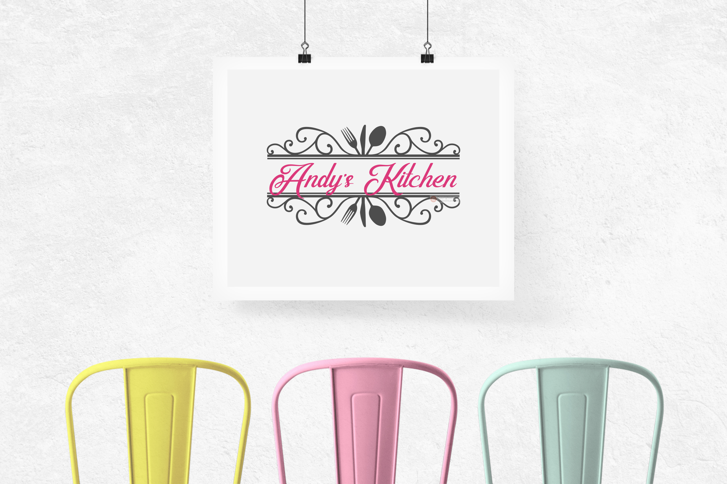 Download Kitchen Split Monogram Frame svg - a kitchen monogram frame (180153) | SVGs | Design Bundles