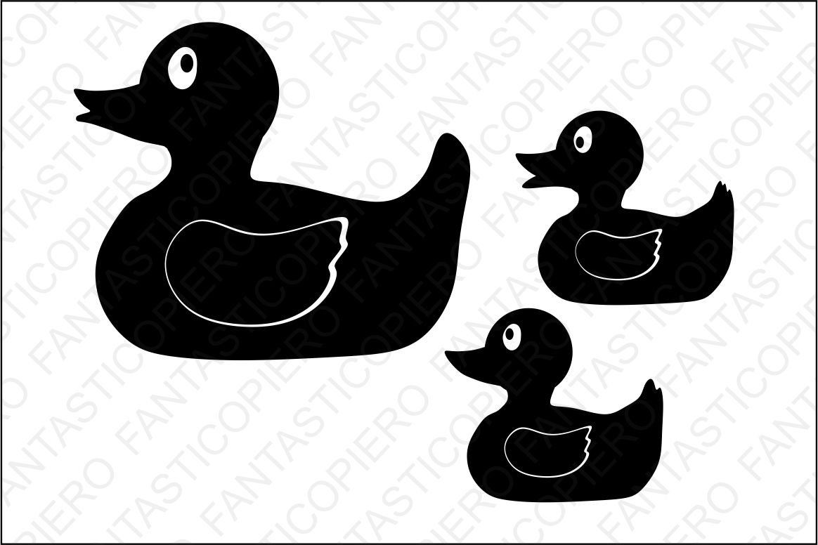 Rubber Ducky SVG files for Silhouette Cameo and Cricut. (62323) | Cut