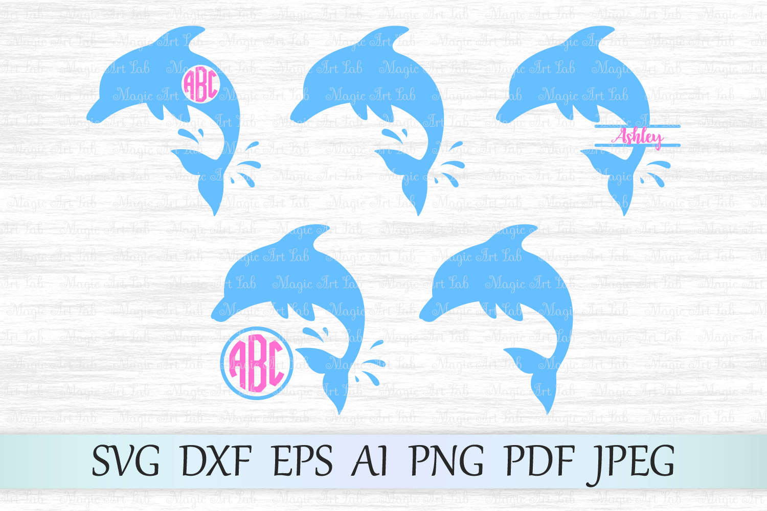 Download Dolphin svg, Dolphin monogram frames, Dolphin cut file ...