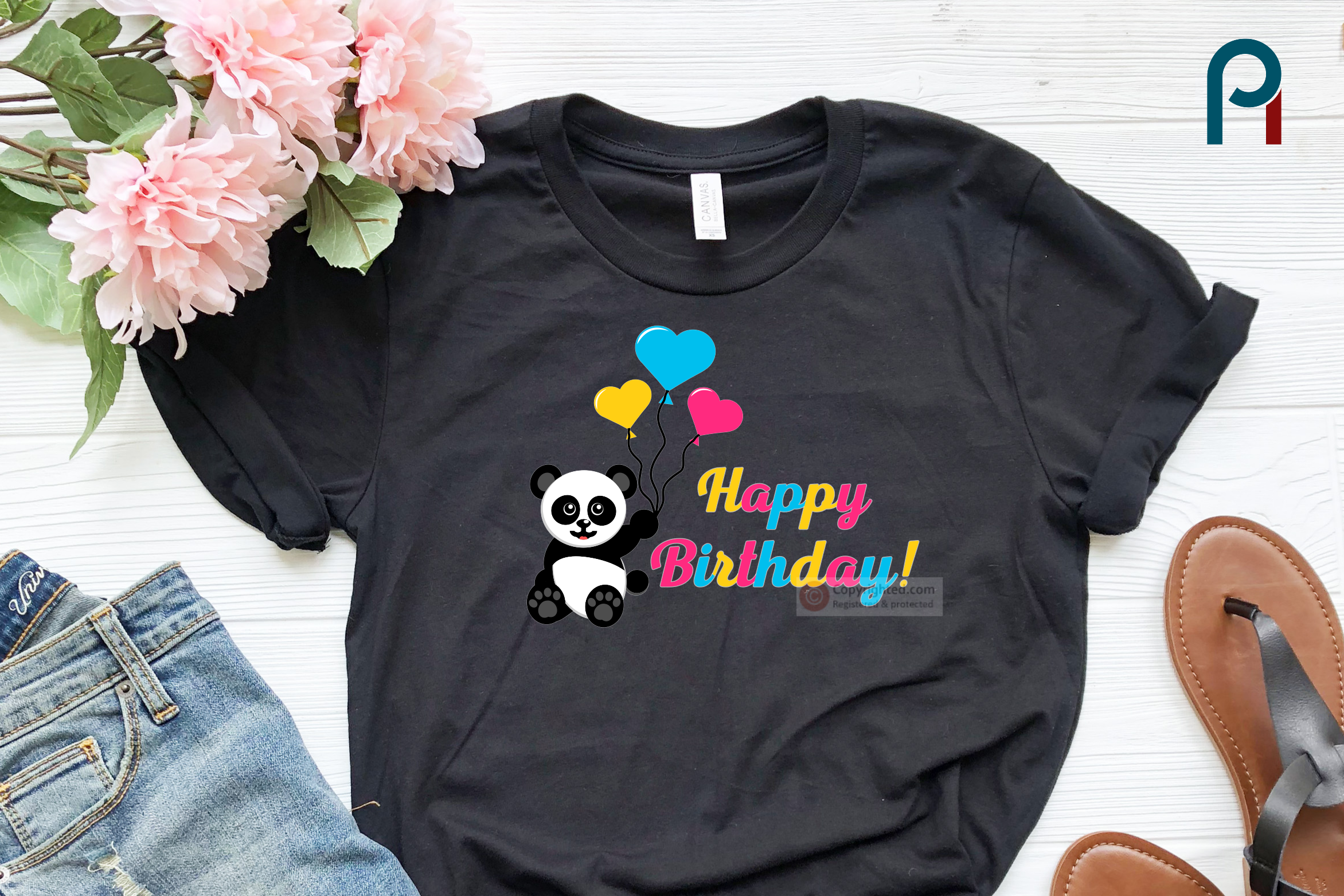 Download panda svg, panda svg file, happy birthday svg
