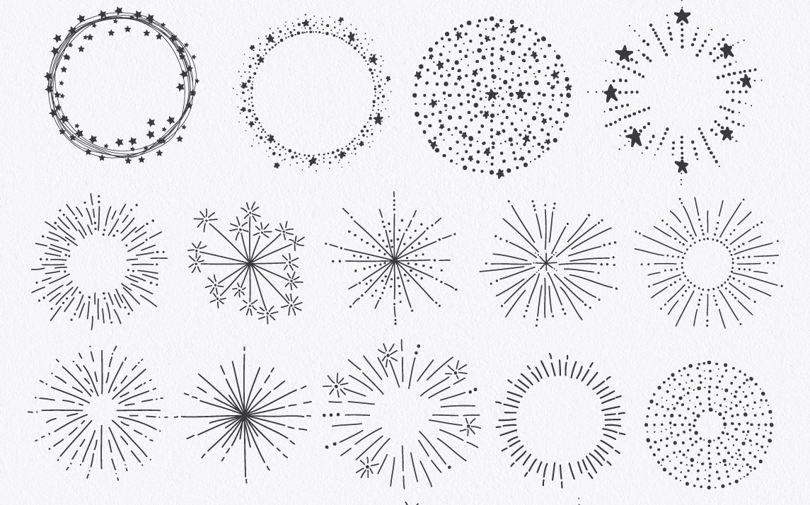 Confetti Brushes for Illustrator (15435) Decorations Design Bundles