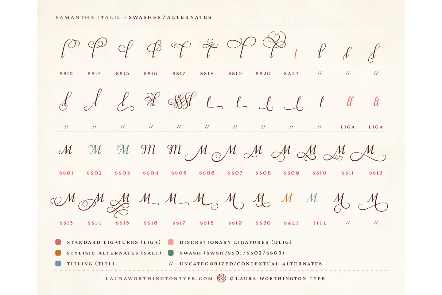 Samantha Script Italic Bold