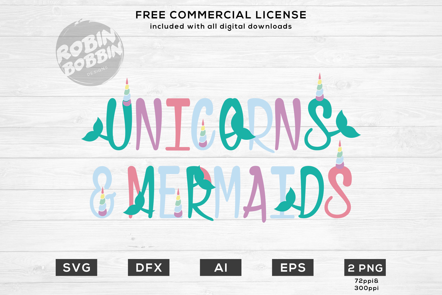 Download Unicorns And Mermaids - Kids Birthday SVG File (90162 ...