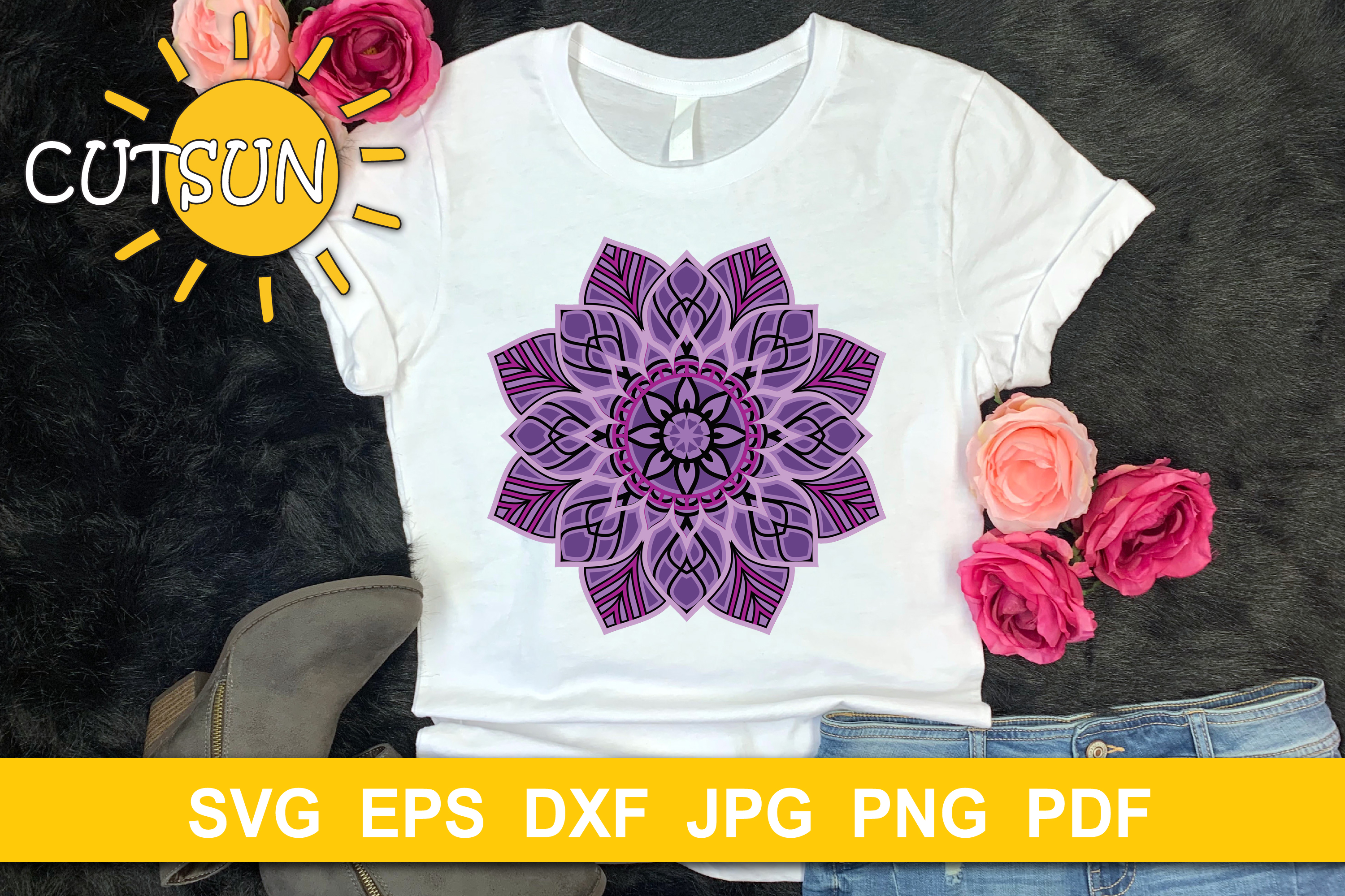 Download Mandala SVG | 3D Layered Mandala SVG cut file 5 layers ...