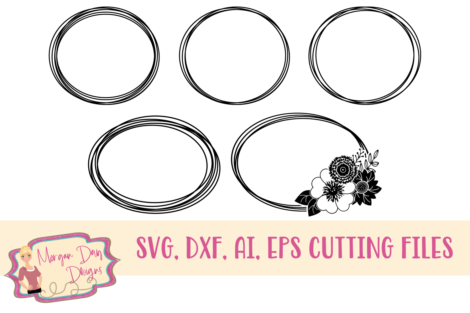 Download Circle Frame Set SVG, DXF, AI, EPS