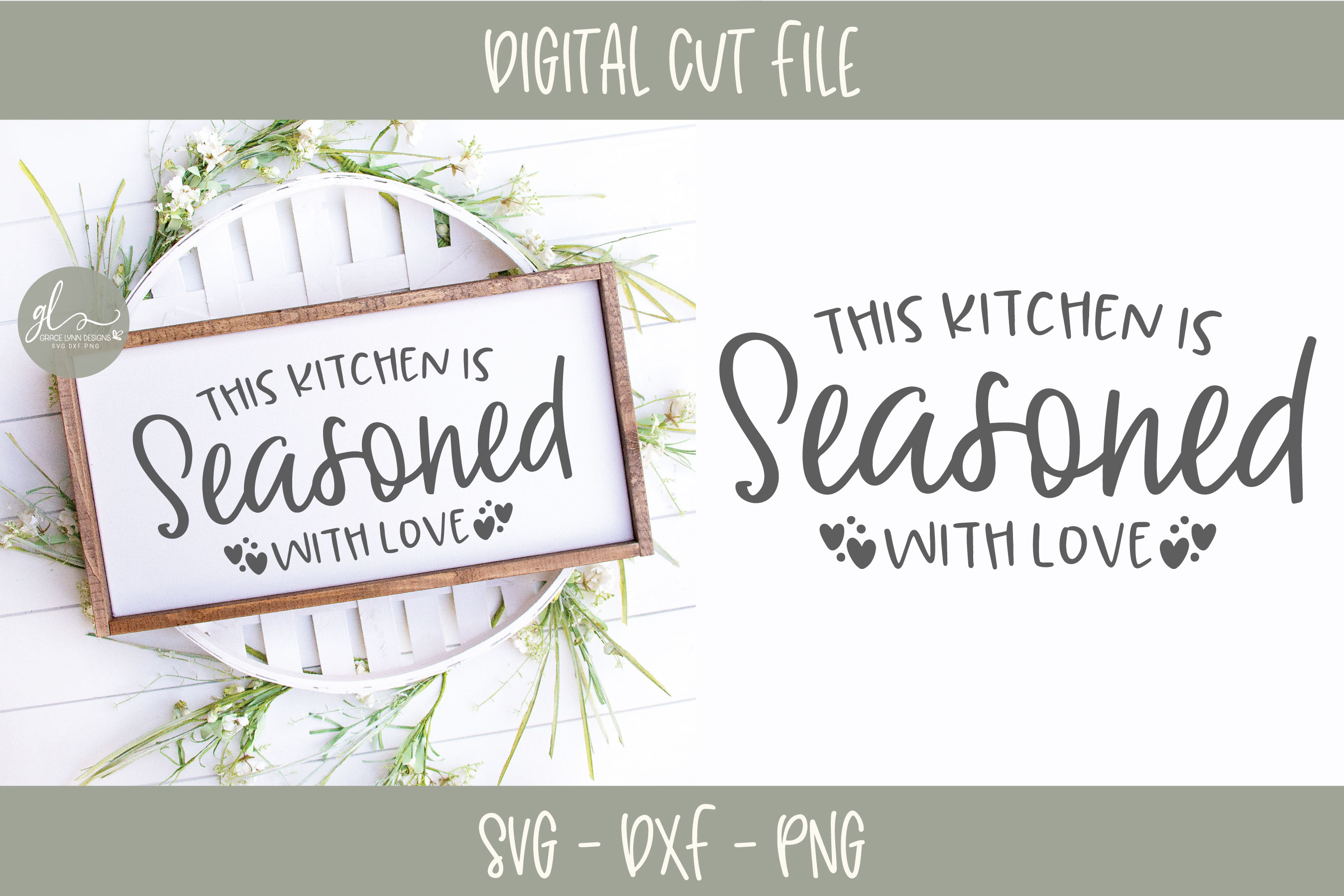 Download This Kitchen Is Seasoned With Love - Kitchen SVG Cut File ...