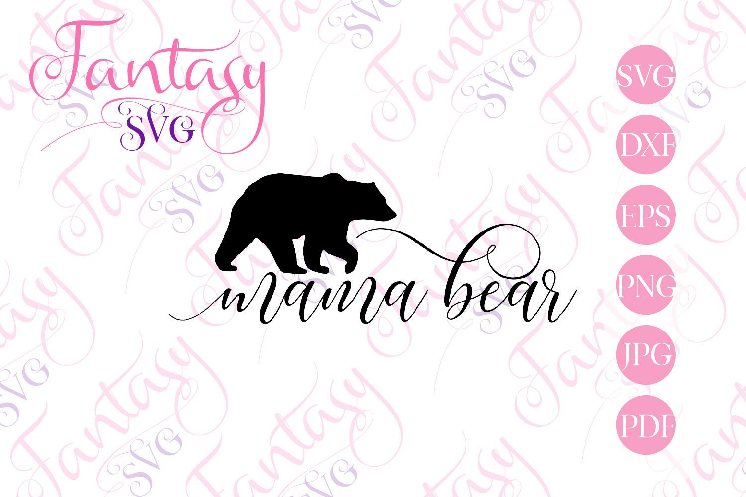 Download Mama bear svg cut file for silhouette and cricut