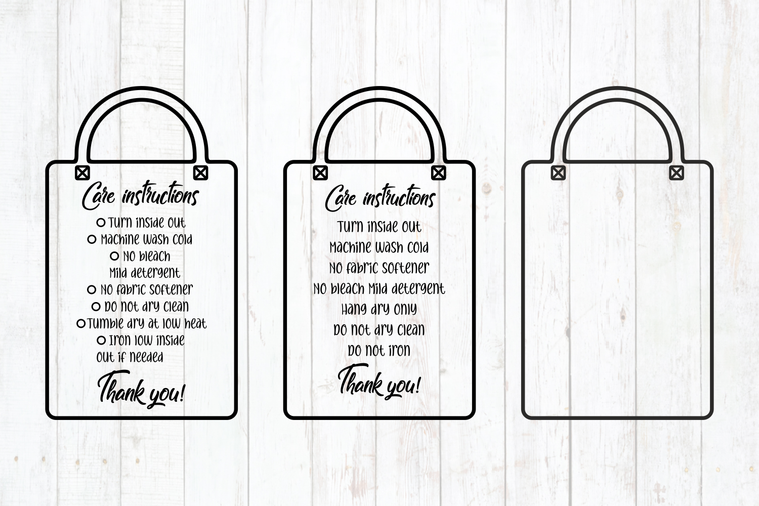 Download Care instruction svg. Care Card bundle Shopping Tote Bag svg