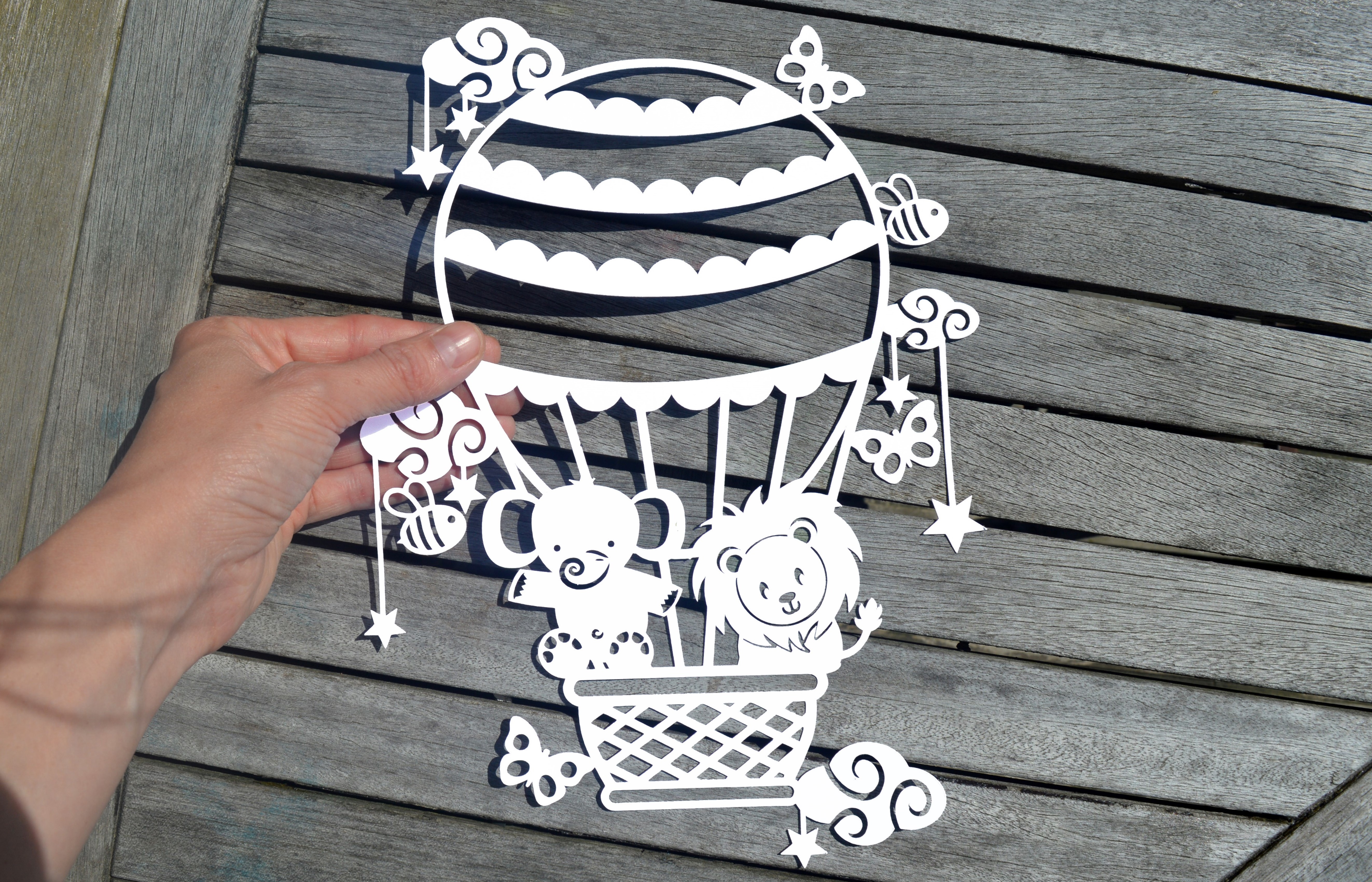 Download Hot Air Balloon SVG / DXF / EPS files