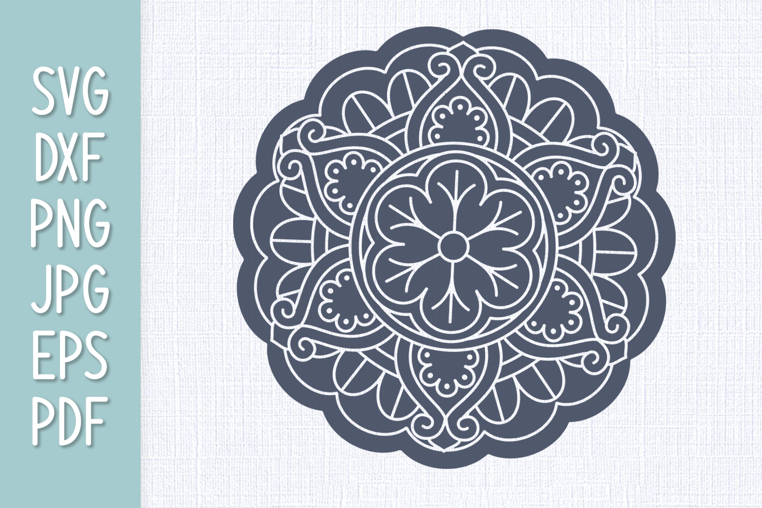 Dad Mandala Hand Svg For Crafters - Layered SVG Cut File