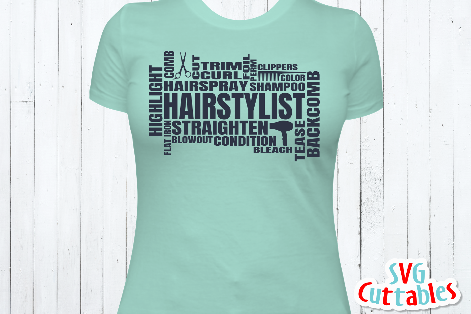 Hairstylist Word Art Cut File (186389) Cut Files Design Bundles