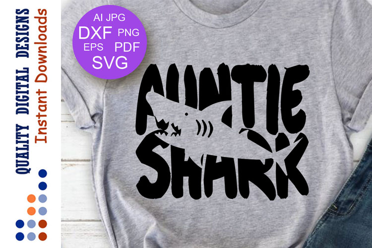 Download Auntie shark Svg files Family shirt svg Aunt svg Birthday