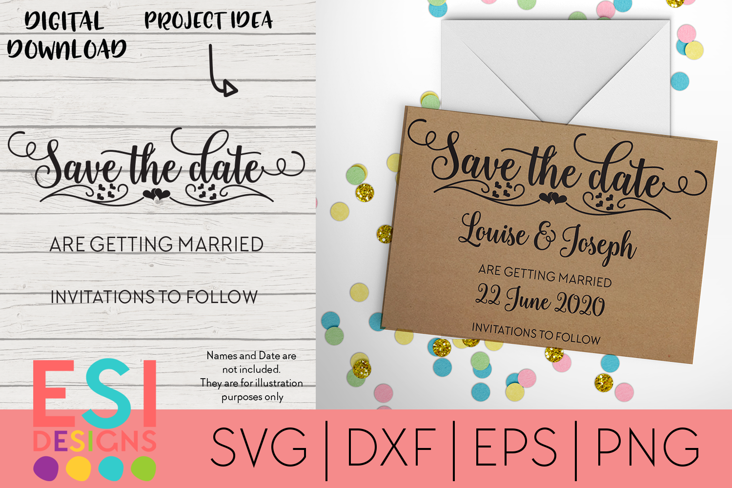 Free Free 60 Wedding Date Svg SVG PNG EPS DXF File