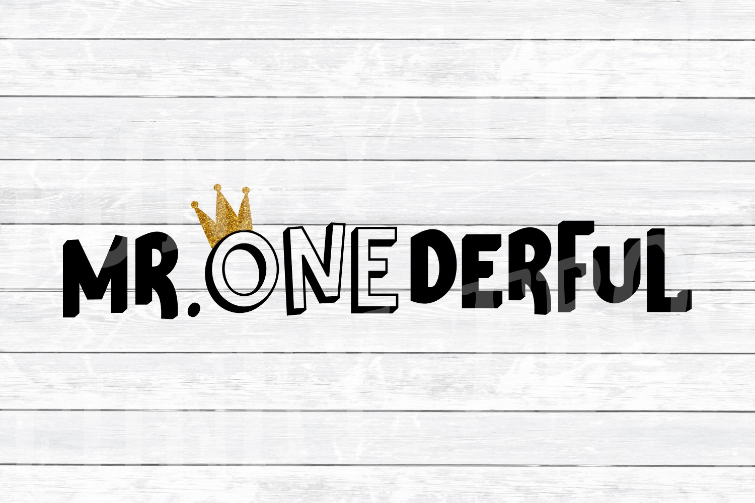 Download Mr. One Derful - First Birthday SVG Cut File