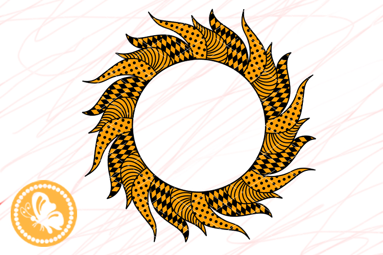 Download Monogram Mandala svg Sunflower Zentangle abstract Png ...