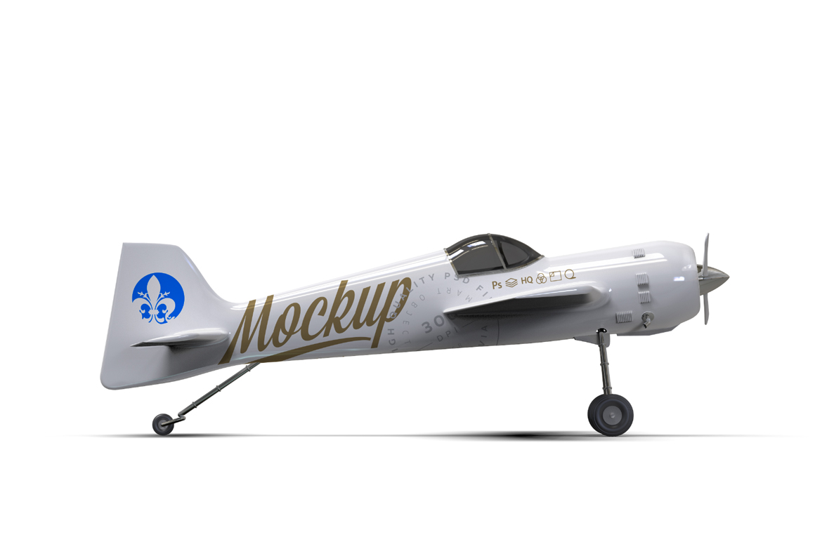 Download WHITE AEROBATIC AIRCRAFT MOCKUP