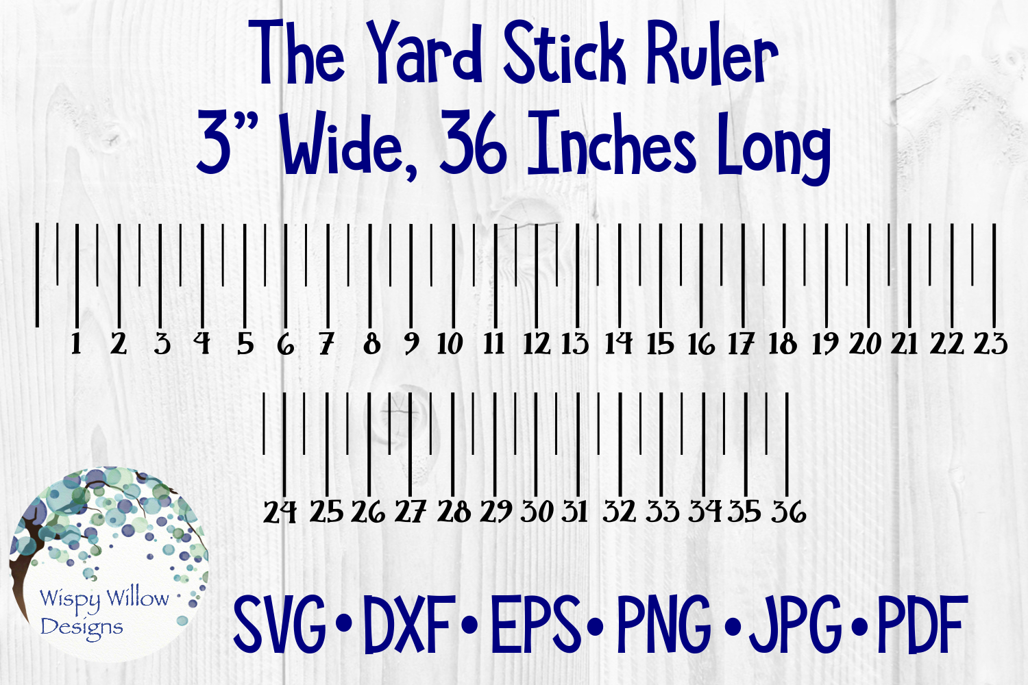 Ruler Yardstick SVG Cut File