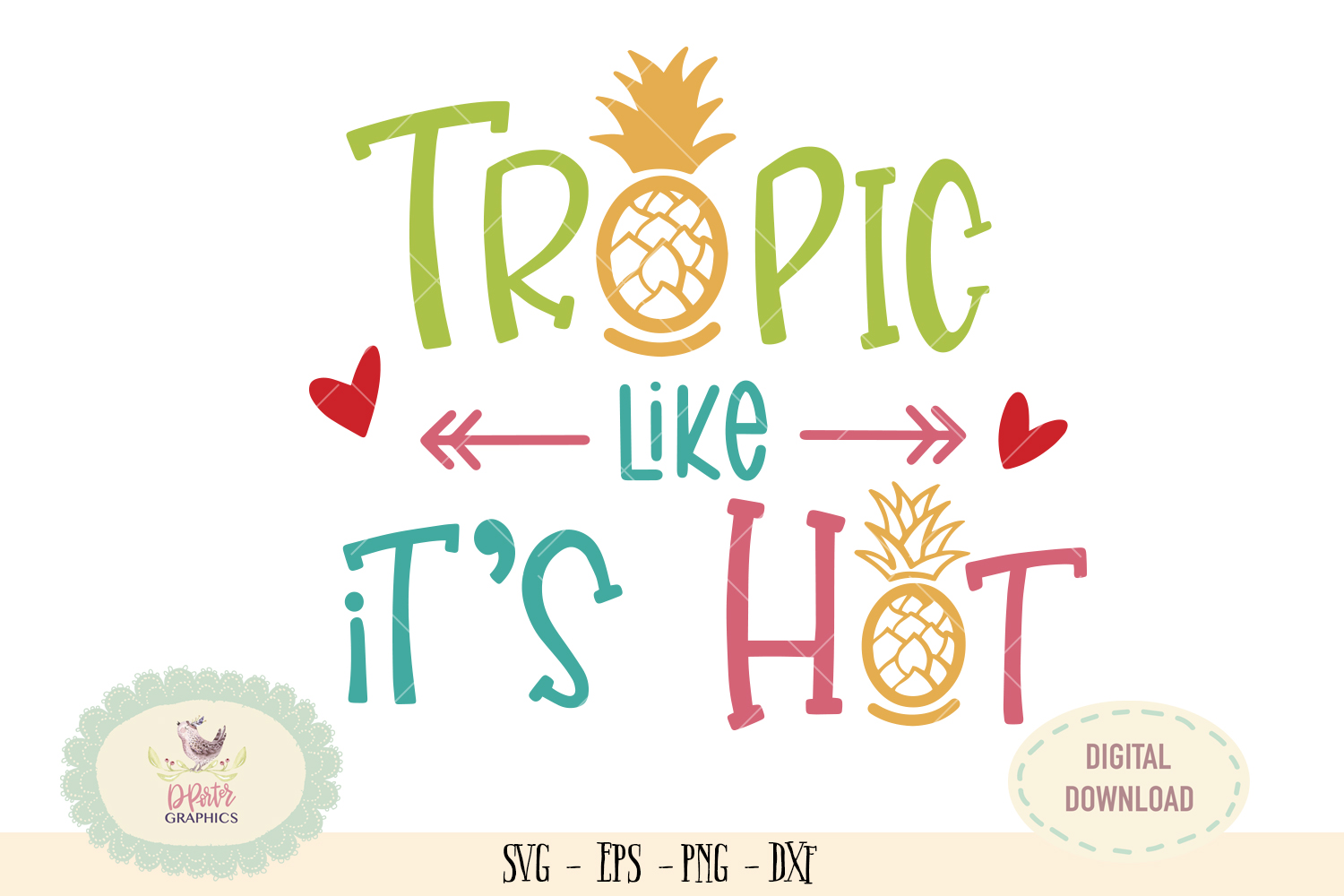 Download Tropic like it's hot SVG cut file summer beach svg