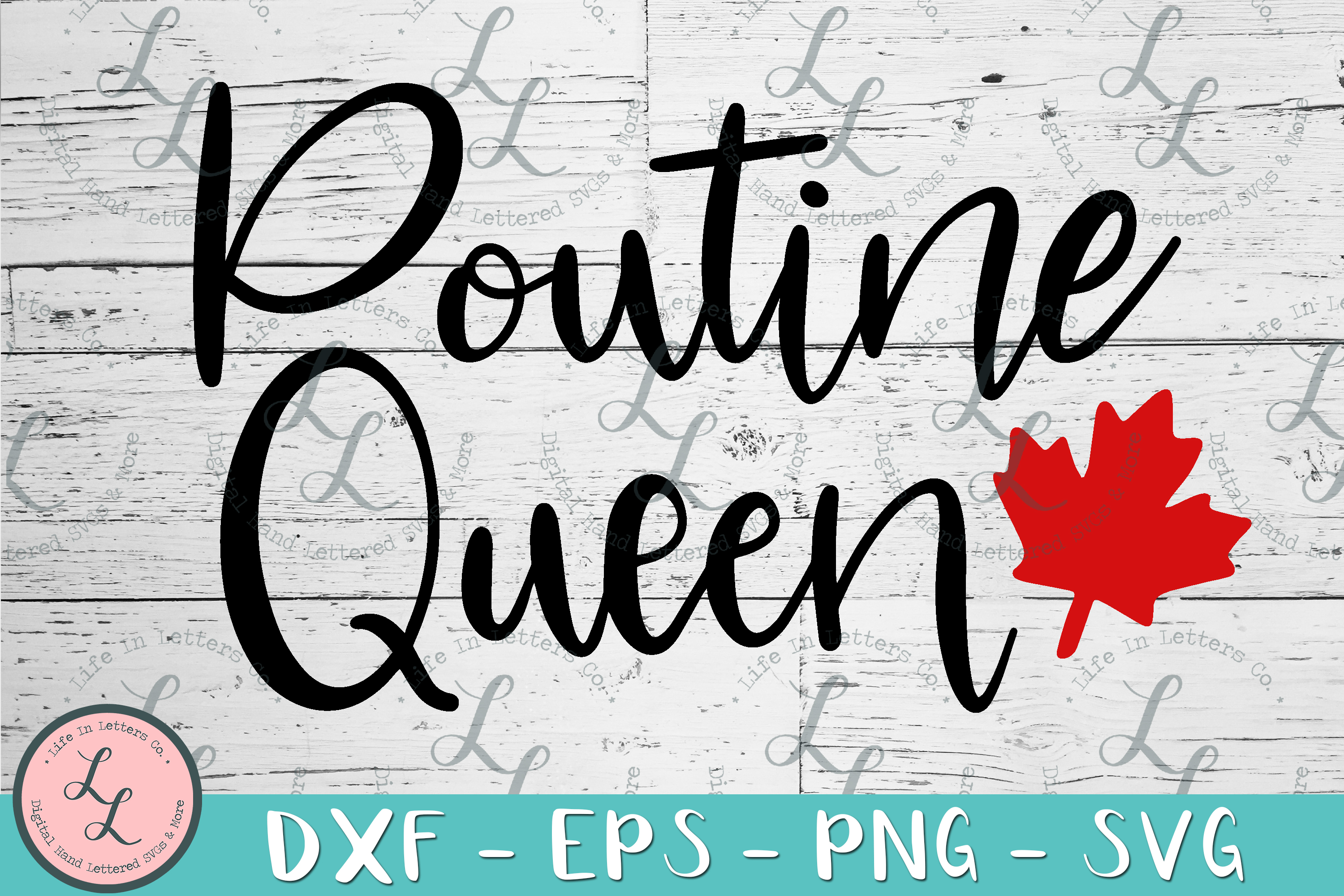 Download Poutine Queen Canada Day- Cut File SVG, PNG, EPS, DXF