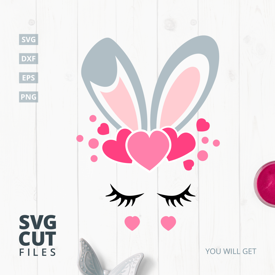 Download Easter Bunny SVG Cut File, svg, dxf,eps, png (66444) | SVGs | Design Bundles