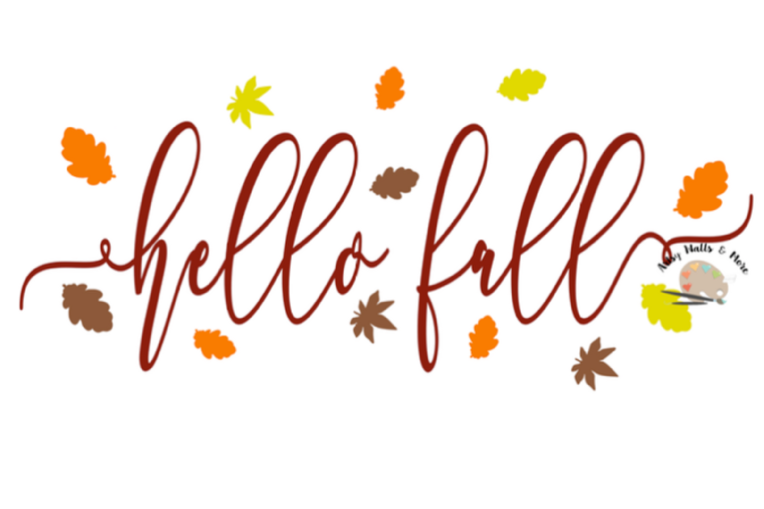 Hello Fall Free SVG File