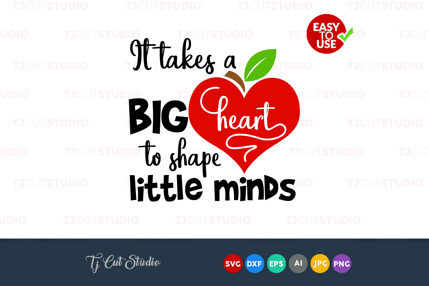 Download It takes a big heart, teacher svg, teacher appreciation ...