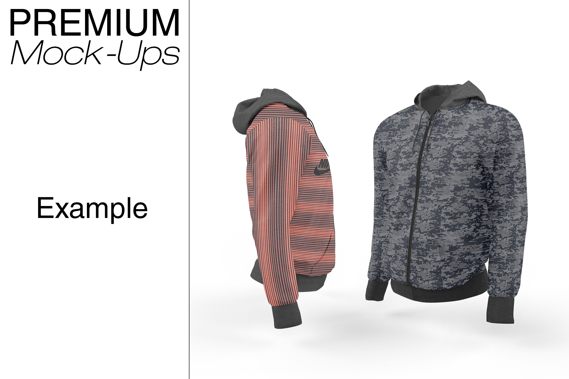 Download Men's Full-Zip Hoodie Mockup (81623) | Mock Ups | Design ...