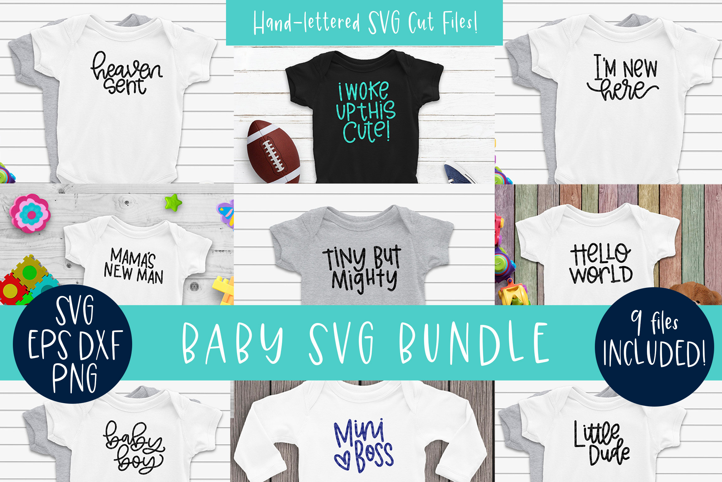Baby SVG Cut file Bundle for Cricut and Silhouette