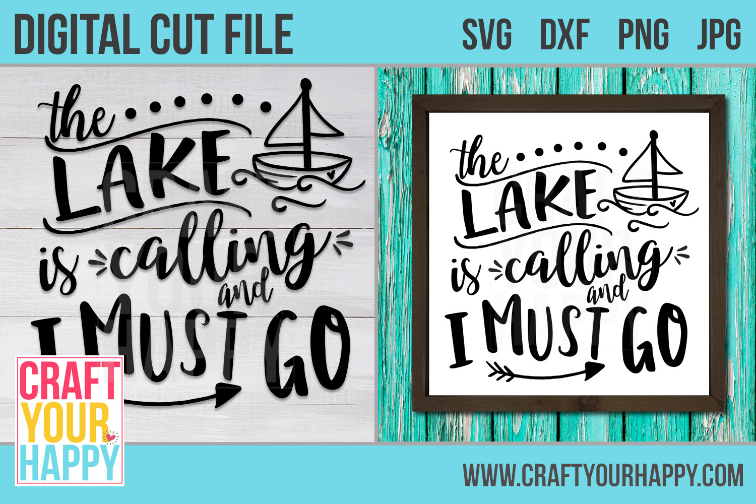 The Lake Is Calling And I Must Go - A Vacation SVG Cut File (236958 ...