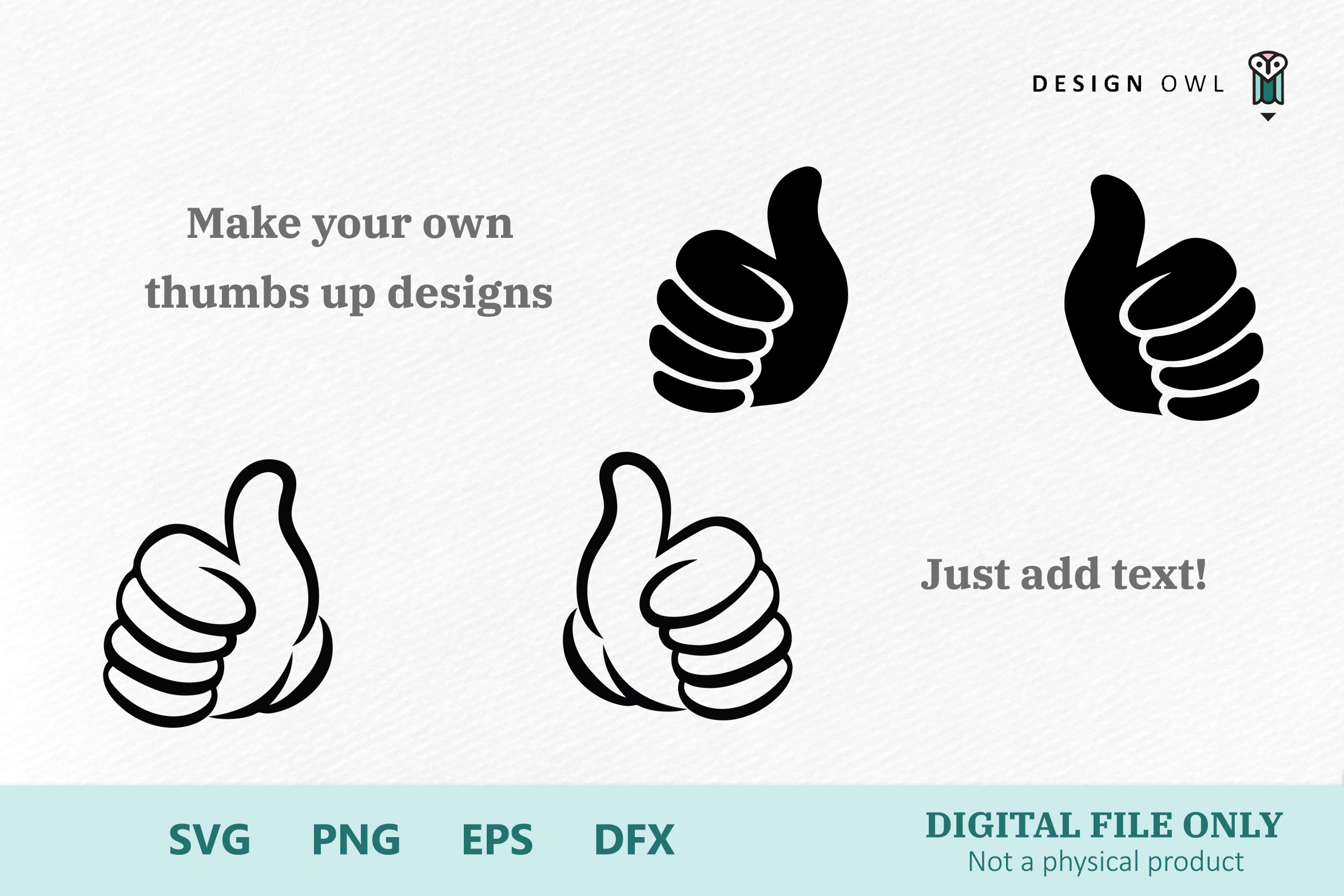 Thumbs up hands - SVG cut files