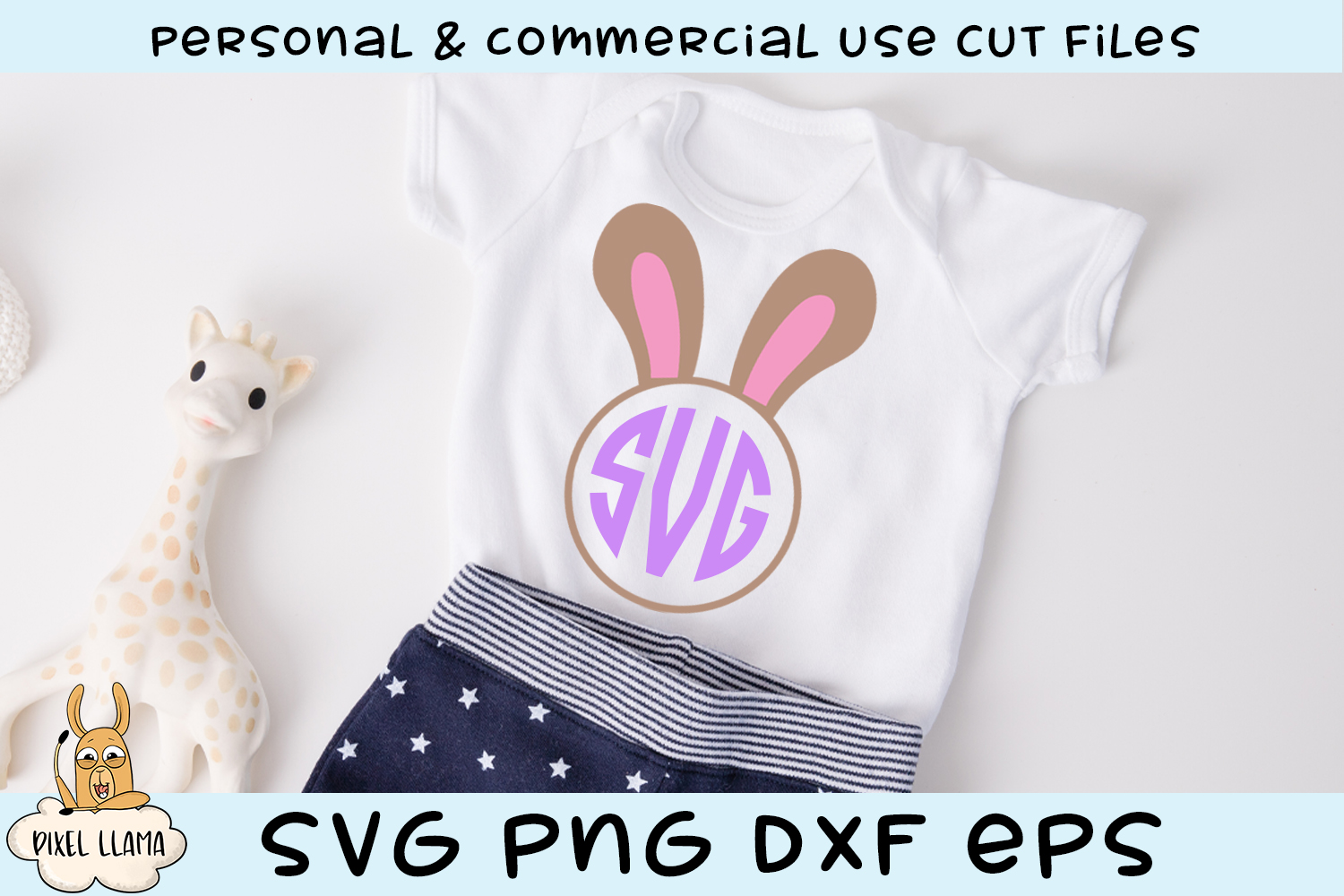 Download Bunny Ears Face Feet Monogram Bundle Easter SVG Cut File ...