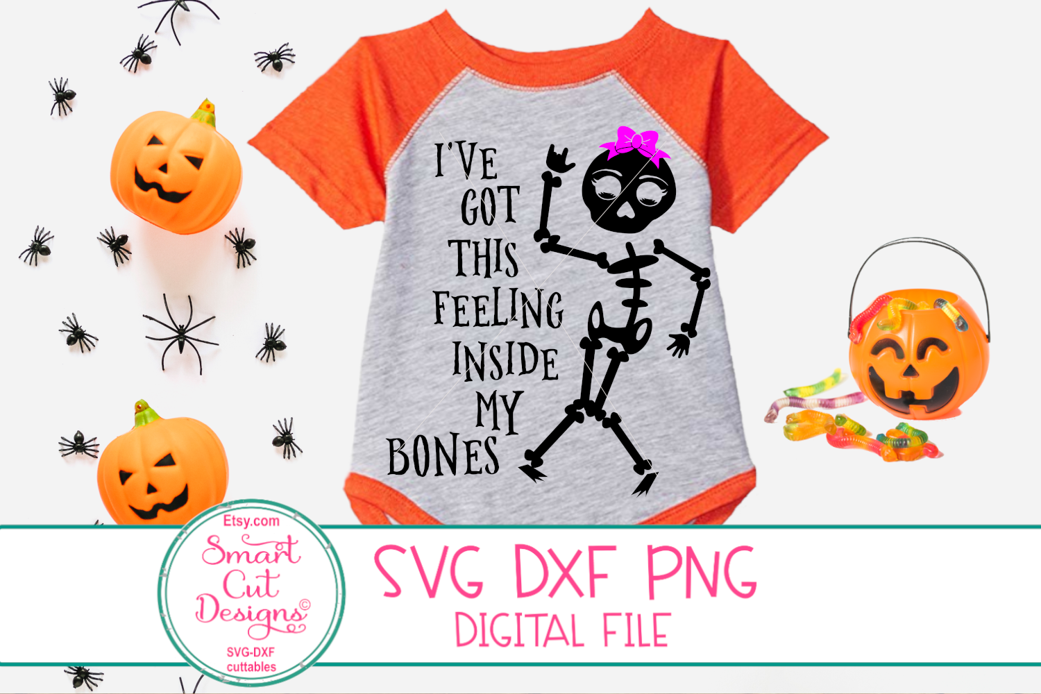 Download Halloween Svg, I Got This Feeling Inside My Bones SVG, Girl