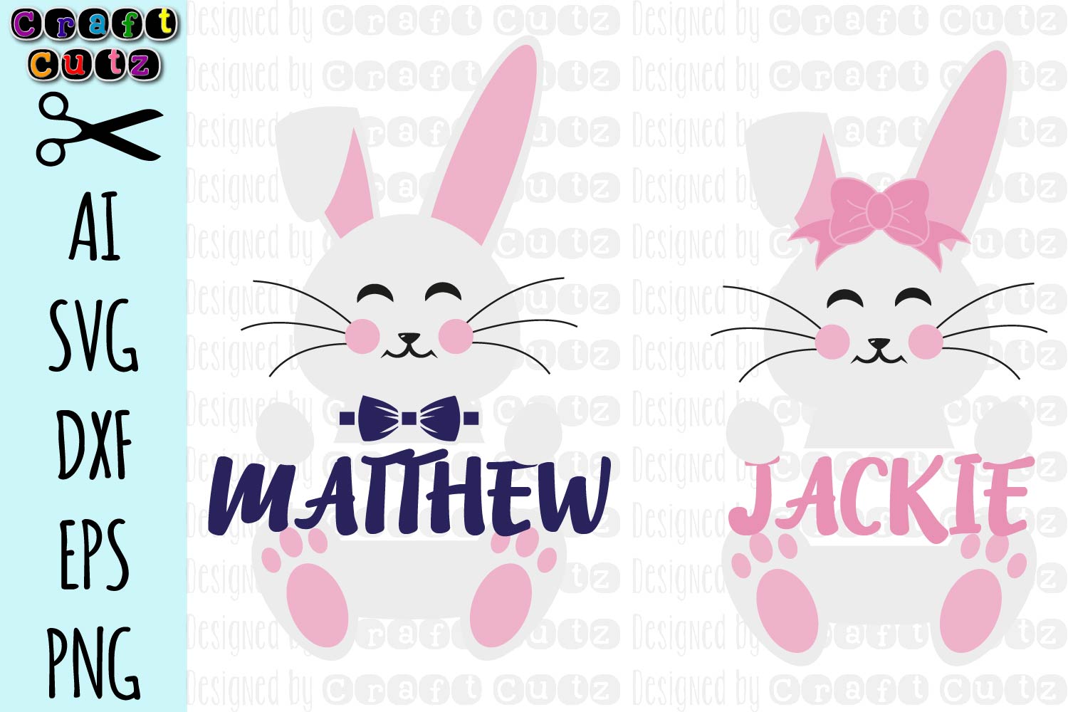 Download Name Frame Easter Bunny svg, Cute Easter svg, Bunny Monogram