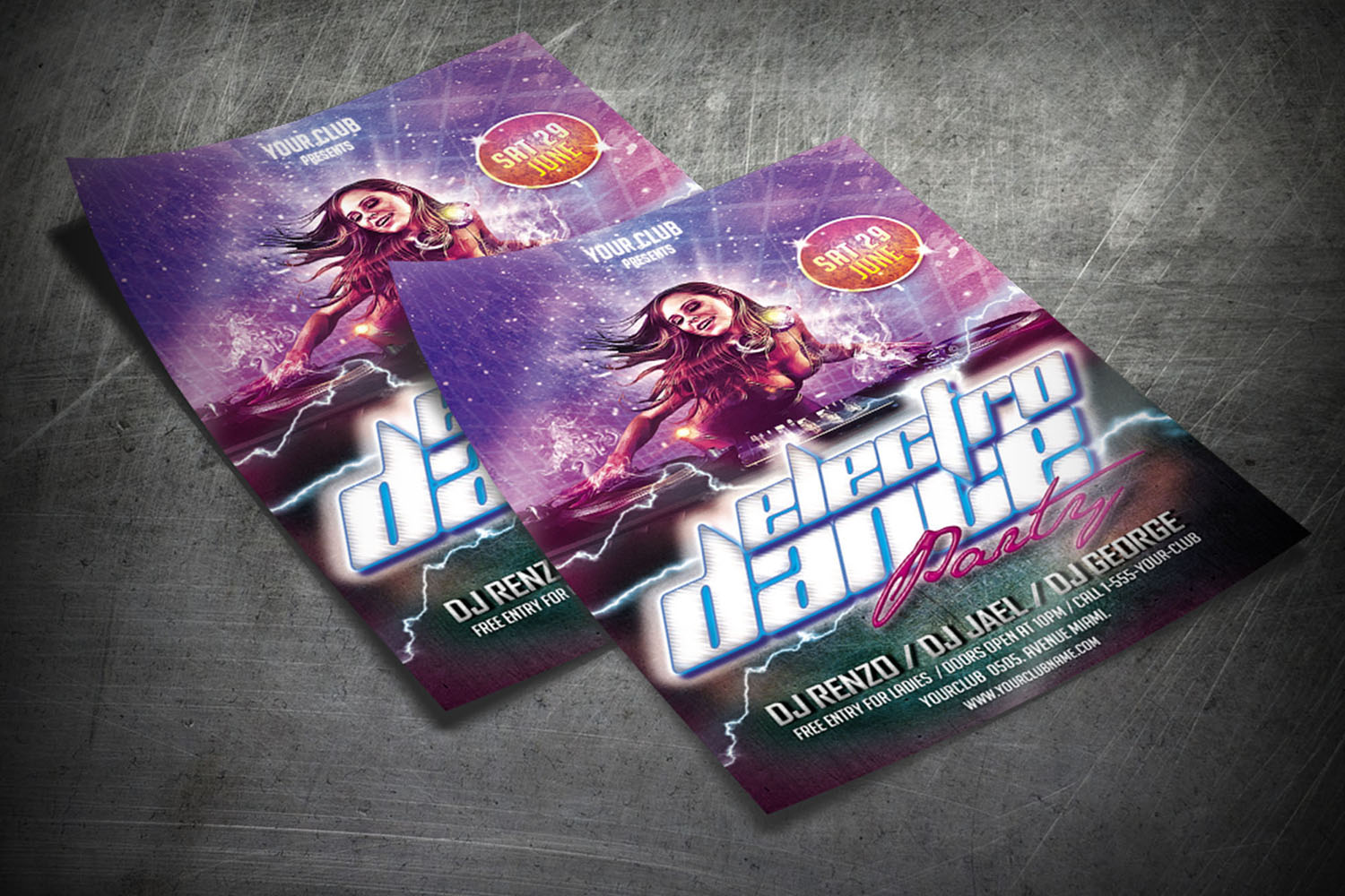 ELECTRO PARTY DANCE FLYER|Summer Festival Flyer (277019) | Flyers ...