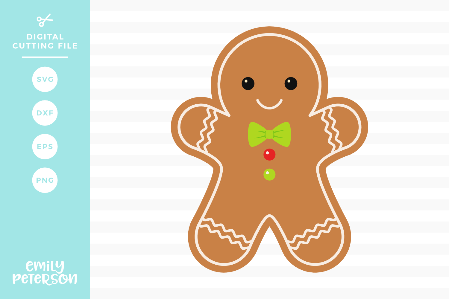Gingerbread Man SVG DXF EPS PNG