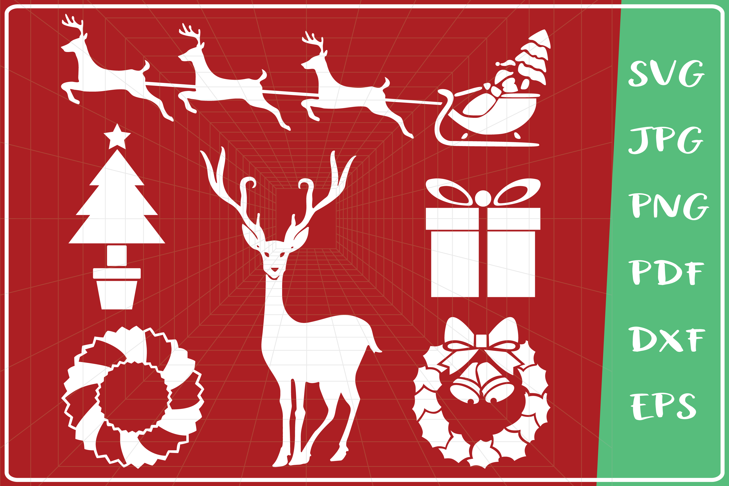 Christmas Elements svg, Christmas Ornaments svg, Bundle svg