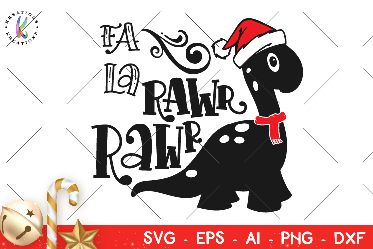 Download Christmas svg Fa La Rawr Rawr svg Christmas Dinosaur svg ...