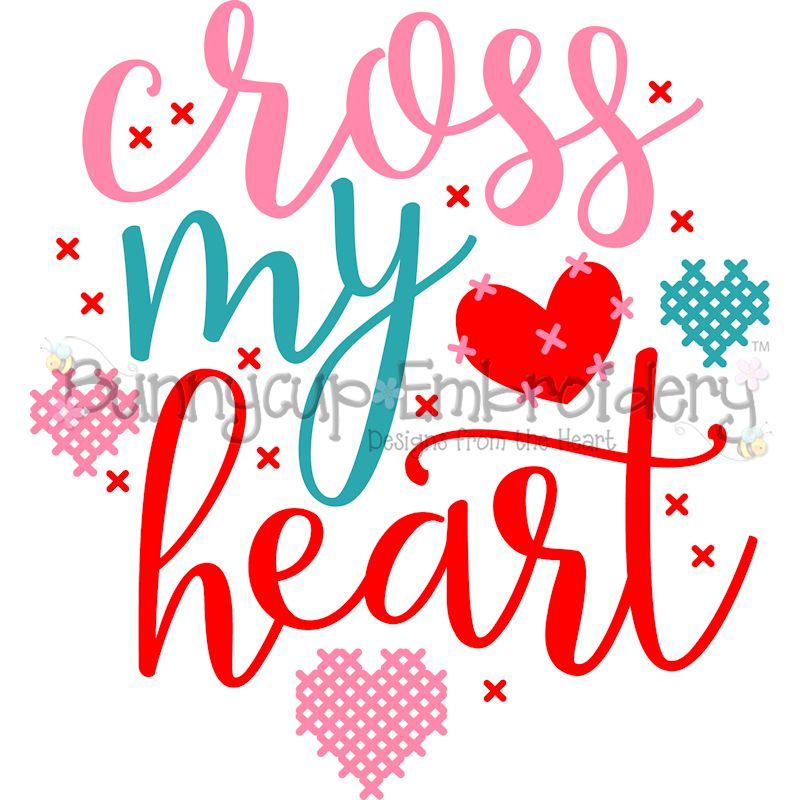 Cross My Heart - SVG, Clipart, Printable