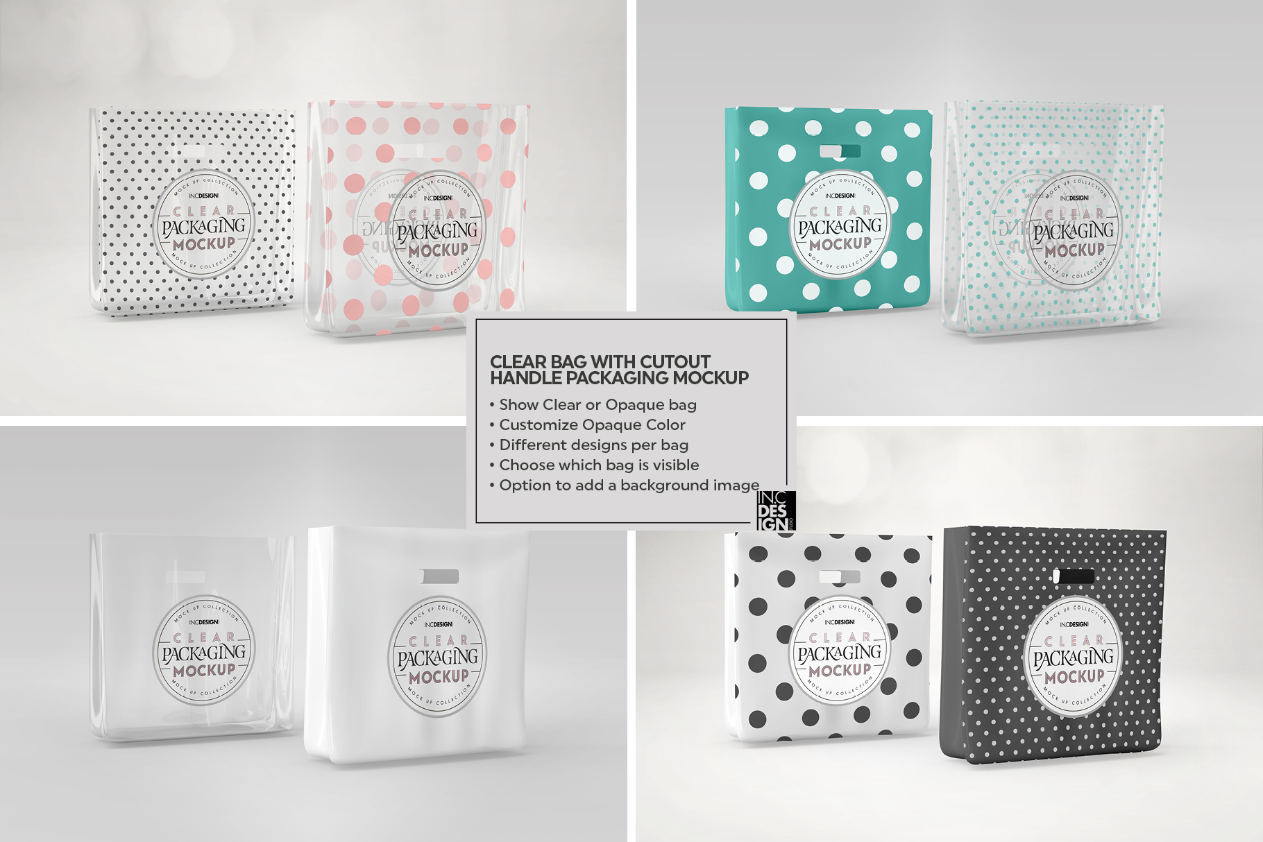 Download VOL.8 Clear Packaging Mockup Collection (256686) | Branding | Design Bundles