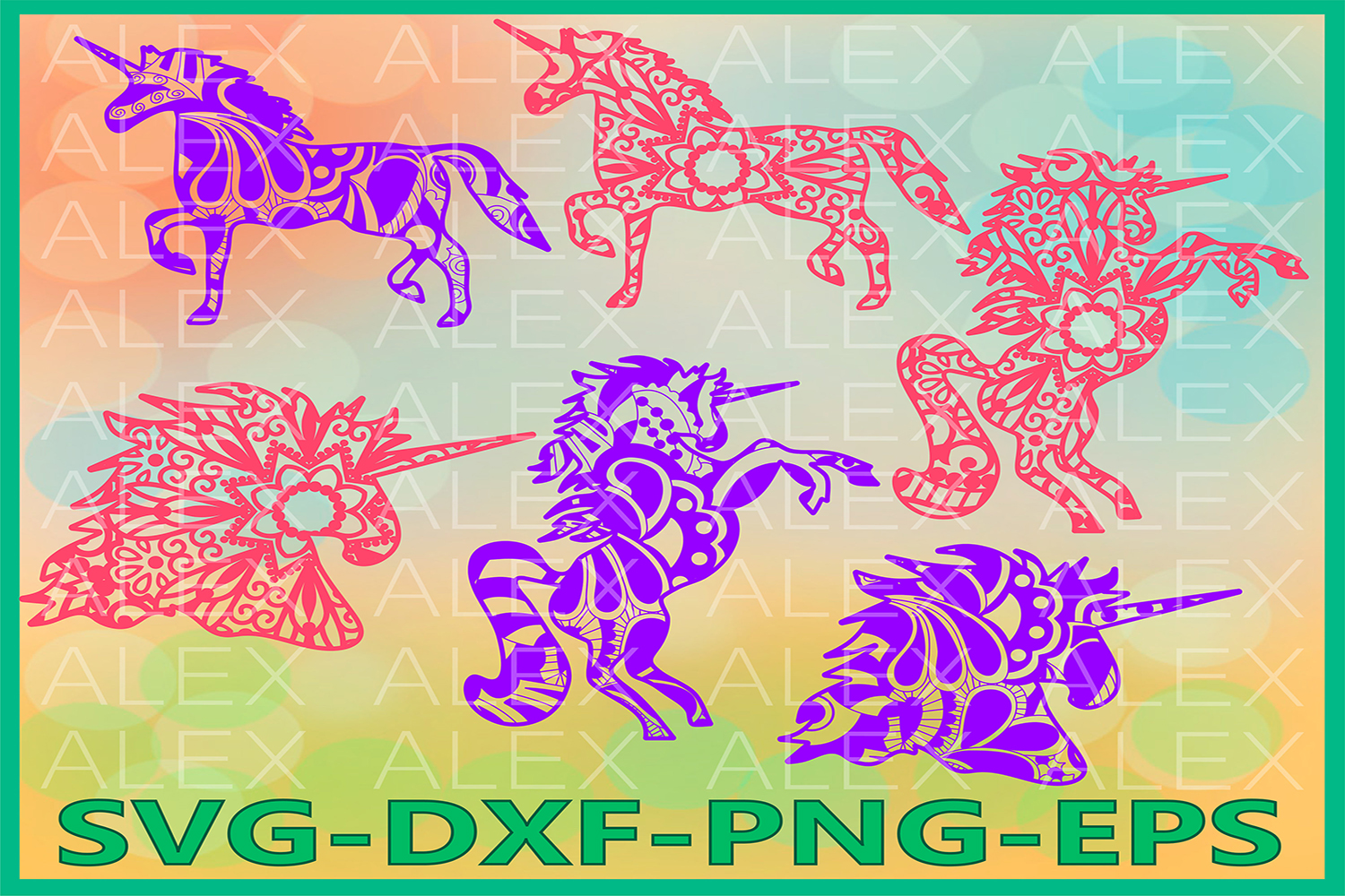 Free Free Unicorn Mandala Svg 921 SVG PNG EPS DXF File