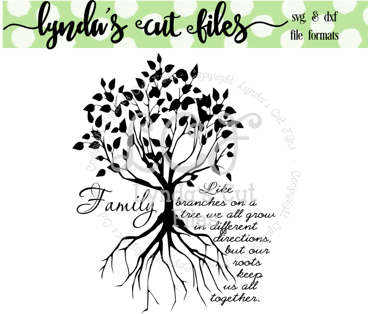 Family Tree//SVG/EPS/DXF File