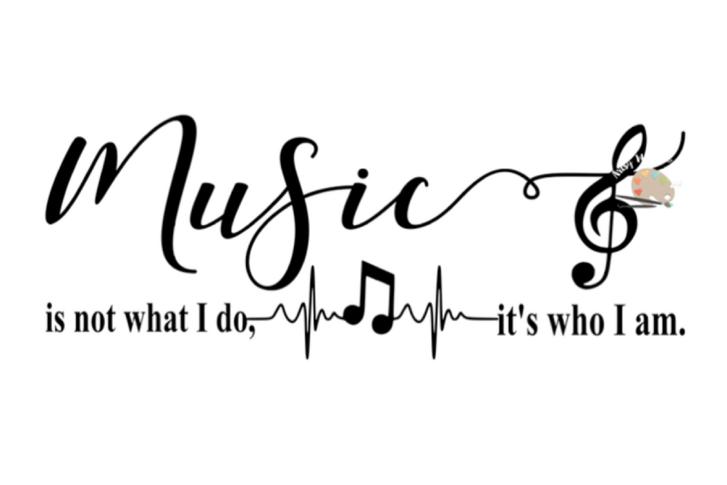 Download Music is not what I do it's who I am svg cut file musician