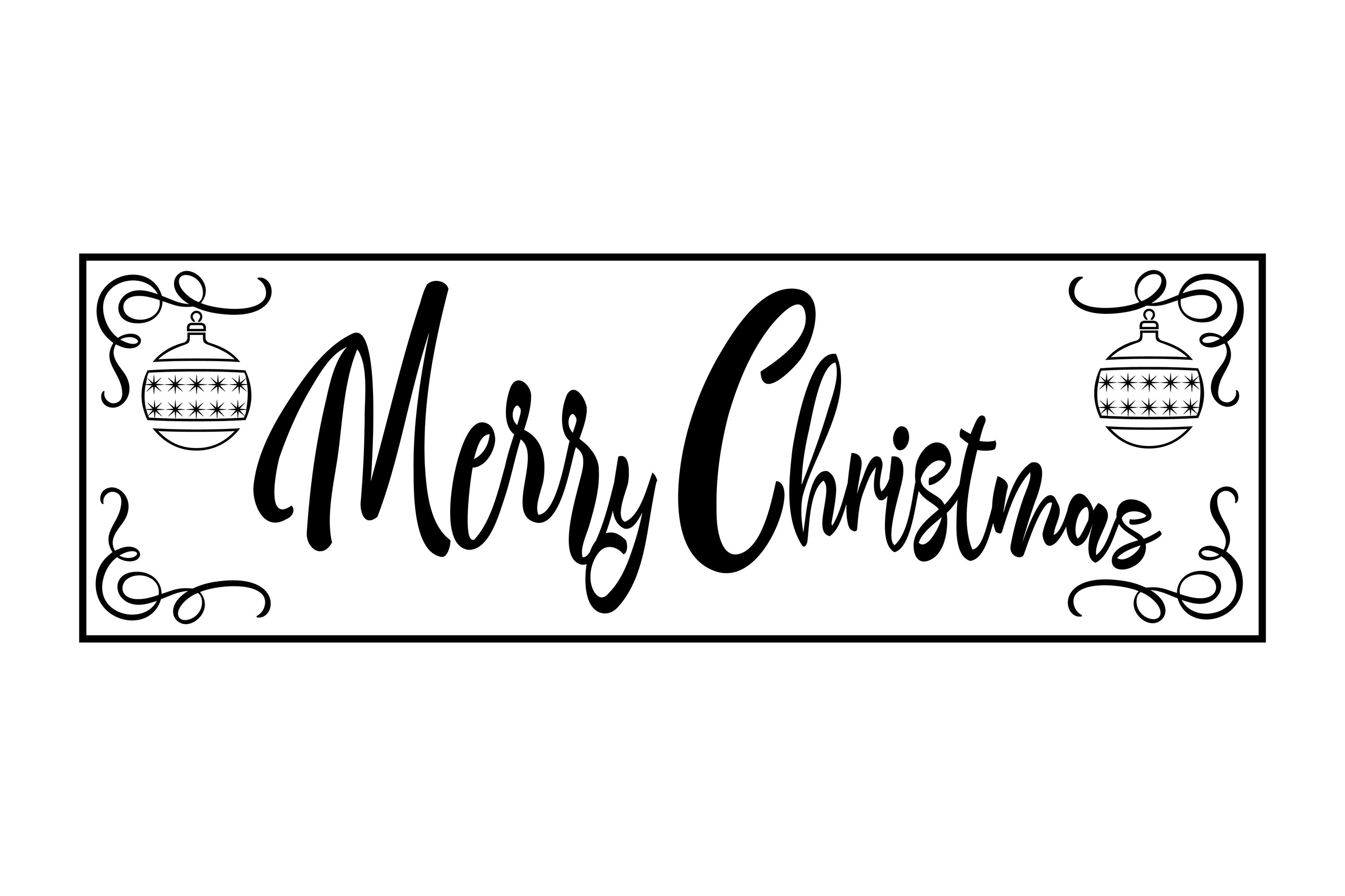 Merry Christmas Porch Sign SVG (332198) | Cut Files ...
