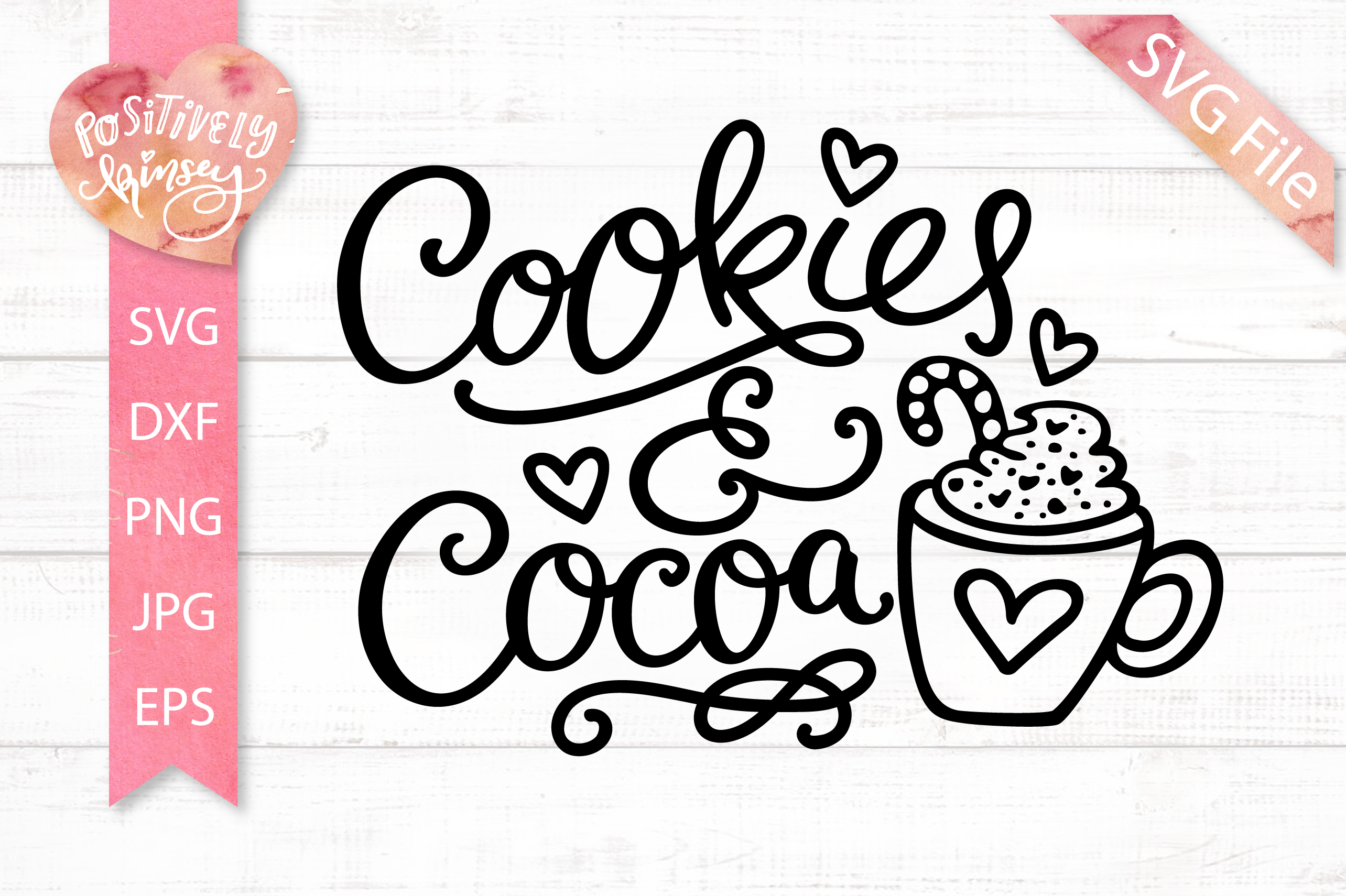 Download Cookies and Cocoa SVG DXF PNG EPS, Christmas Baking SVG File