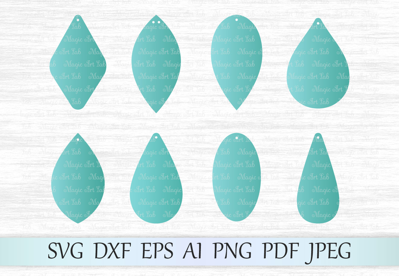 Download Earrings svg file, Earring template cut file, Tear drop svg file, Earrings with hole, Leaf ...