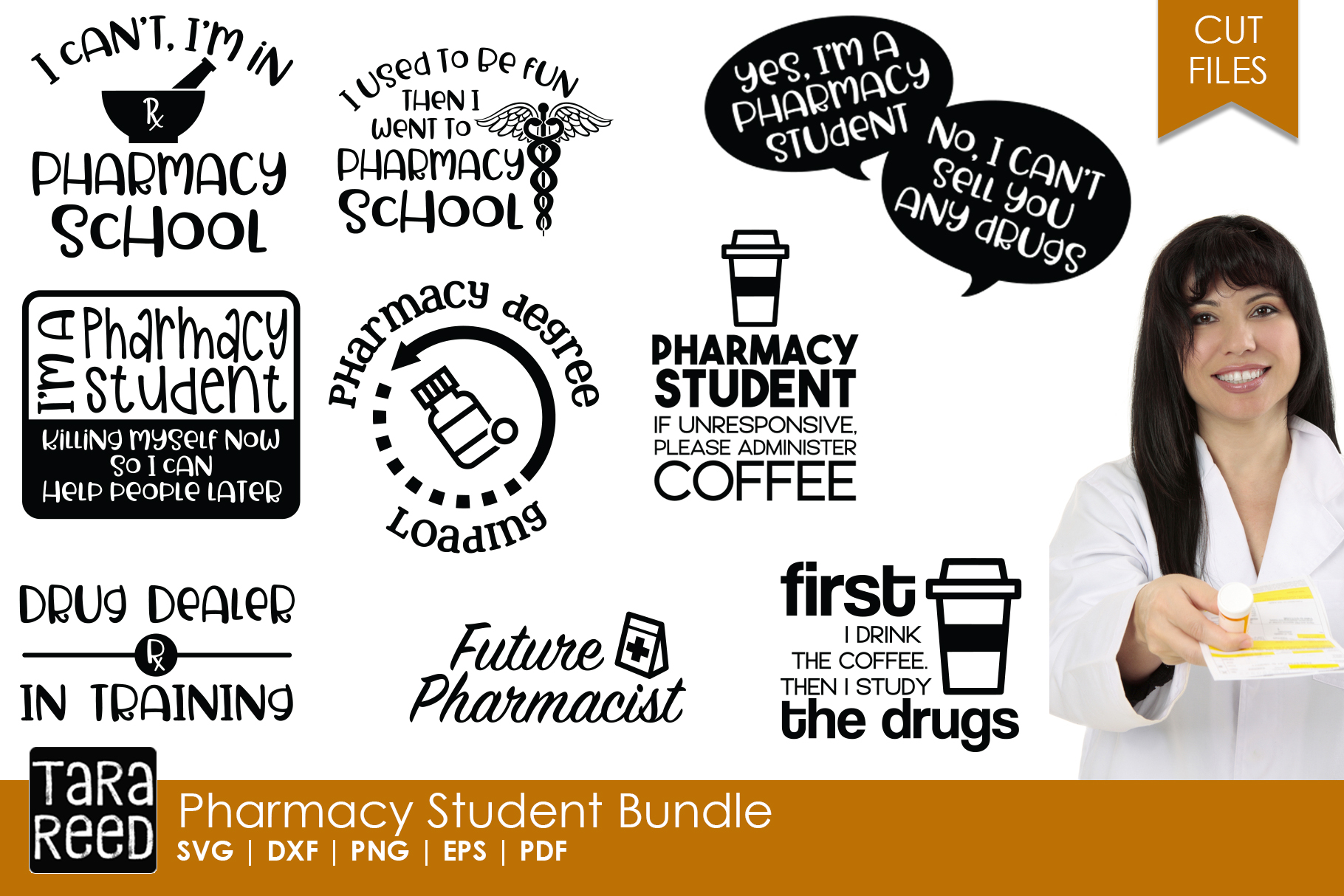Download Pharmacy Student Bundle (132292) | Cut Files | Design Bundles