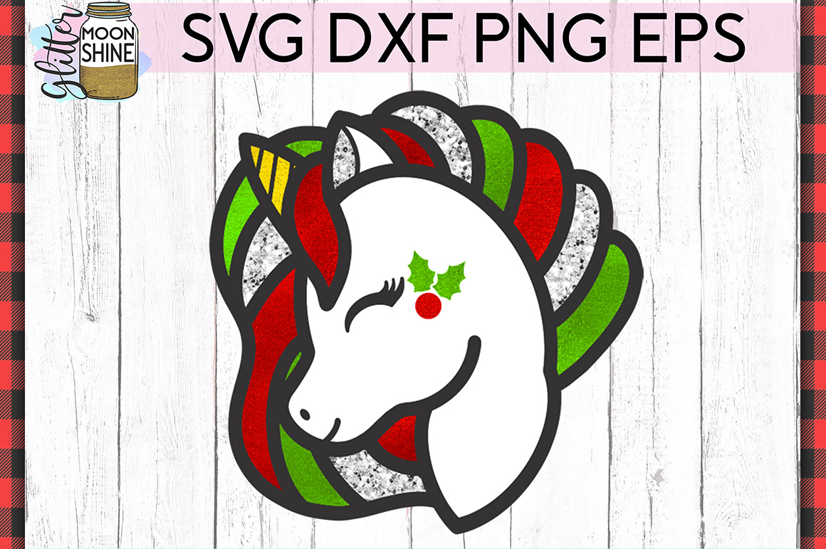 Download Christmas Unicorn SVG DXF PNG EPS Cutting File (297156 ...